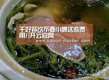 干好餐饮不要小瞧这些费用!|开云官网(图2) 开云电竞